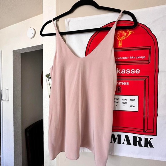 100% Silk Tibi Rose Pink Cami Size 00 Original Price $275 Feminine Boho Fairy - Picture 3 of 8